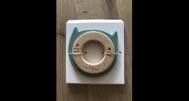 Label Label Kat Groen Hout & Silicone Bijtring LLST-15072