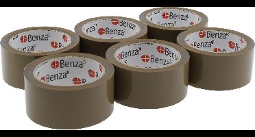 Complete doos met 36 Rollen Extra Sterke Bruine Verpakkingstape - Breed Plakband 50 mm x 66 mtr