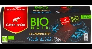 Côte d'Or Bio Noir Mignonnette Pointe De Sel - 180 g (18 Mignonnette)