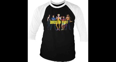 DC Comics Harley Quinn Raglan top -XL- Birds Of Prey Zwart/Wit