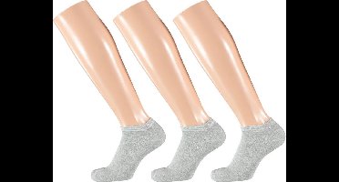 Bamboe sokken sneaker 3 paar - Grijs - Bamboe Sokken Dames - Maat 35/38