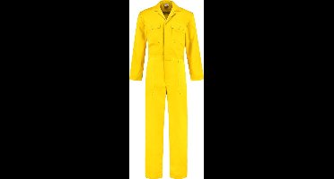 EM Workwear kinderoverall pol/kat Geel met verdekte ritssluiting maat 164