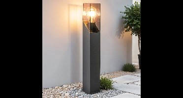Industriële staande buitenlamp Jet - antraciet