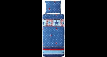 Lief! Boy - Dekbedovertrek - Eenpersoons - 140x200 + 1 kussensloop 60x70 cm - Blauw