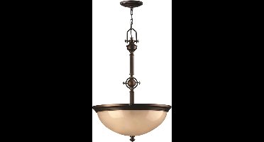 Bohemian Hanglamp - Steady Lighting - Metaal - Bohemian - E27 - L: 53.3cm - Voor Binnen - Woonkamer - Eetkamer - Brons