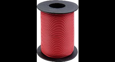 Donau Elektronik 105-0-100 Schakeldraad 1 x 0.20 mm² Rood 100 m