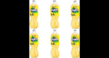 Fanta Lemon Zero - frisdrank met citroensmaak - 6 flessen van 1,5 liter