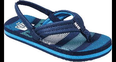 Reef Little Ahideep Sea Stripes Jongens Slippers - Blauw - Maat 25