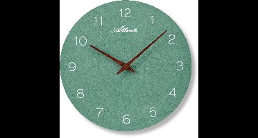 Atlanta 4521/4 Kwarts wandklok groen / bruin