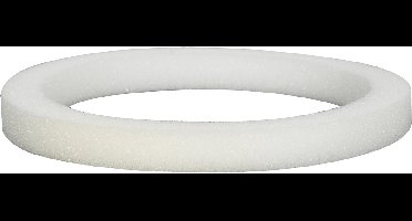 Starx Schuimrubber voor Rooster Ø 100/125 mm - Schuimring voor Afzuigventiel - Opbouwhoogte 15 mm - Afmeting Ø 114 x 84 mm - Ronde Vorm - Kleur Wit - CE Markering