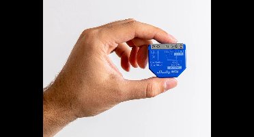 Shelly 1 Gen4 - Slimme Inbouwschakelaar 16 A - Wifi Relais - Wifi, Zigbee & Bluetooth - Potentiaalvrij Contact - 1 stuk