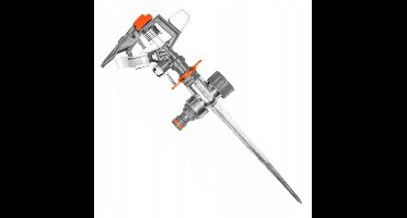 Pulserende Grondsproeier 250m² met Metalen Spike - Bradas WL-6104