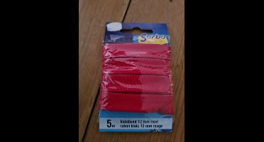 Sorbo 5m Biaisband 12mm Rood