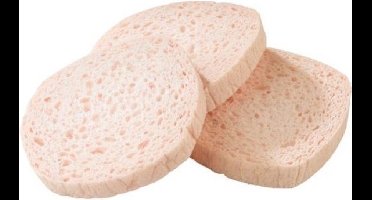 Sibel Ontschminksponsje Ovaal Natuur 3st
