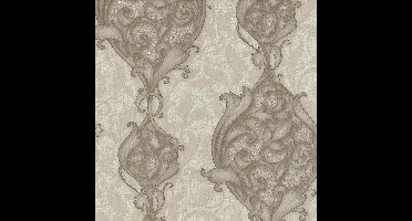 Dutch Wallcoverings vliesbehang medaillon - beige