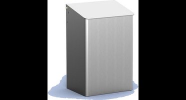 MediQoline | Afvalbak | Gesloten | Aluminium | Inhoud: 15 liter