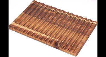 Cosy & Trendy Brood snijplank - acacia hout - geribd - 40 x 25 cm - mooie plakjes snijden