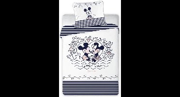Disney Minnie Mouse - Baby Dekbedovertrek - 100 x 140 cm - Wit