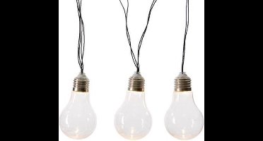 Lumineo feestverlichting - 450 cm - led/solar - warm wit licht - tuin/buitenverlichting