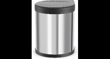 Hailo Compact-Box M Prullenbak - 15 l - Inbouwprullenbak - RVS