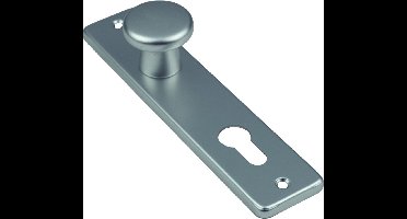 Ami Knopkortschild - diameter knop 40mm - 180x41x6,5mm - PC 72 - aluminium F-2