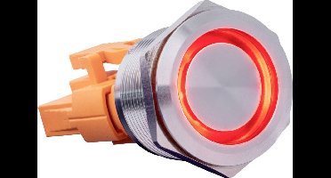 Joy-it BUTTON22C-M-RD BUTTON22C-M-RD Toetsschakelaar 250 V/AC 15 A 1x aan/(uit) Moment Rood (Ø x h) 25 mm x 34.50 mm IP