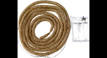 Touwverlichting lichtsnoer - 320 cm - 20 micro leds - warm wit - op batterij