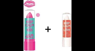 Rimmel Keep Calm and Kiss Pink Blush & Keep Calm and Love Crystal Clear Lip Balm