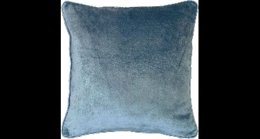 Dutch Decor Kussenhoes Fluweel 45x45 Cm Denim
