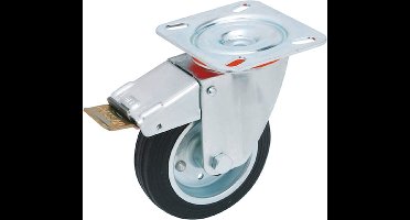 Wurth - Apparaatwiel met vastzetrem - Apparaatwiel met draaibare houder en vastzetrem x 1 st - 65 kg