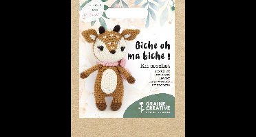 Haakpakket Hert | Doe-het-zelf Haakset | Biche oh ma biche, 17 cm