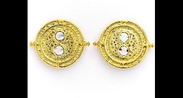 The Carat Shop - Harry Potter - Sterling Zilver- Time Turner - Tijd Terugdraaiende Oorbellen