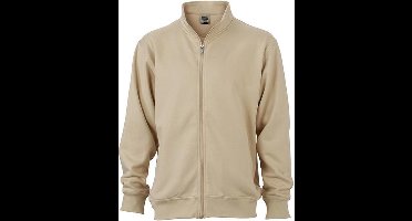 James and Nicholson Unisex Workwear Sweat Jacket (Steen)