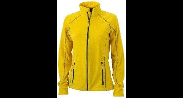 James and Nicholson Dames/dames structuur fleece jack (Geel/koolstof)