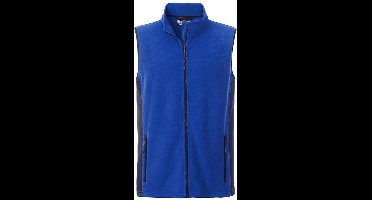 James and Nicholson Heren Workwear Fleece Bodywarmer (Royal Blue/Navy)