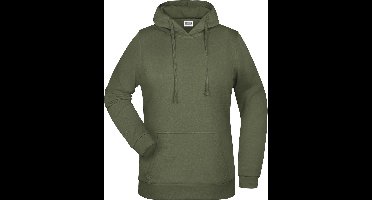 James And Nicholson Vrouwen/dames Basic Hoodie (Olijf)