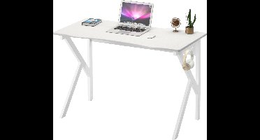 Piranha ZORRO Gamebureau – Compact Computerbureau – Wit – Koolstofvezel
