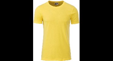 James and Nicholson - Heren Standaard T-Shirt (Geel)