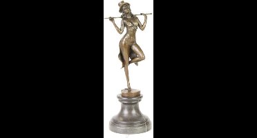 Beeld - Bronzen Danseres - Revue Dancer - 38,2 cm hoog