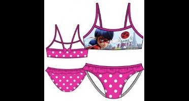 Ladybug Miraculous bikini - fushia - Maat 104 / 4 jaar