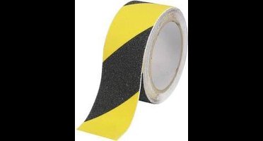 TOOLCRAFT ANST509M-YB 1563974 Anti-sliptape Sugo Zwart, Geel (l x b) 9 m x 50 mm 1 stuk(s)