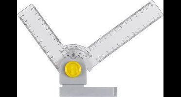 Aristo tekenhaak - lengte 10cm/12cm - met instelbare gradenboog - met inktnoppen - AR-7092