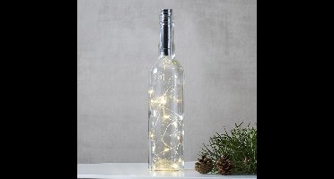 Star Trading lichtsnoer flessenkurk - 75 cm - 15 lichtpunten - timer