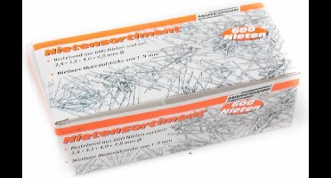 Mannesmann popnagels - 600 stuks - Diameters 2.4 mm, 3.2 mm, 4 mm en 4.8 mm