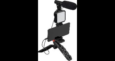 DÖRR Vlogging Kit VL-5 LED-videolamp Aantal LEDs: 35 Bi-Color