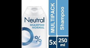 Neutral Shampoo 0% Parfum -  Gevoelige Huid - Voordeelverpakking - 5 x 250 ml