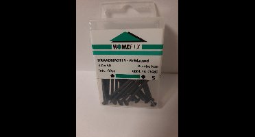 Homefix Draadnagels MUUR SPIJKERS 3.0 X 50MM LANG ZWART BETON NAGELS 60 GRAM