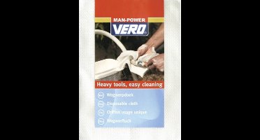 Vero wegwerpdoek - 350x380mm - wit pluisvrij (Per 25 stuks)