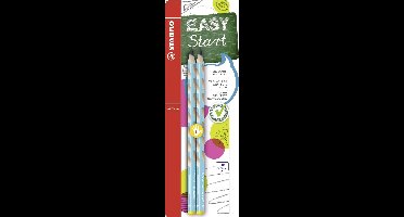 STABILO EASYgraph - Ergonomische Grafietpotlood - Linkshandig - HB Hardheid - Lichtblauw - 2 Stuks