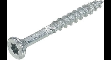 Dynaplus - Unischroeven - Torx 25 platkop - 4,5 x 50mm - Verzinkt - Deeldraad (200 stuks)